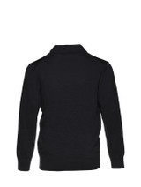 Boys black roll neck jumper