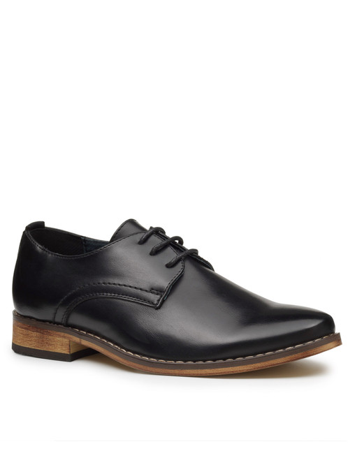 Paisley of London Boys Black Communion Shoes