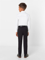 Boys white shirt with concealed buttons