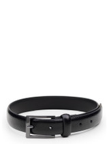 Boys black leather belt