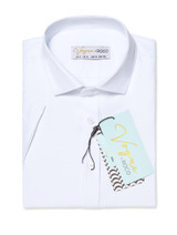 Short sleeved boys white shirt
