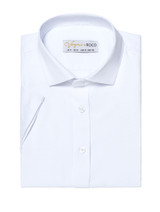 Boy white short sleeved shirt