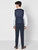 Older boys navy tweed wedding suit