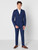 Navy double breasted prom suit for boys