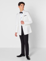 Older boys double breasted ivory suit