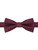 Boys burgundy trio dot banded bow tie