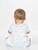 Christening romper in white