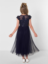 Navy flower girls dress