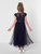 Navy flower girls dress