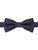 Boys navy trio dot banded bow tie
