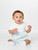Boys nautical christening romper