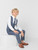 Blue check suit