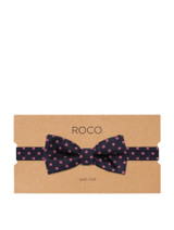 Boys navy banded bow tie