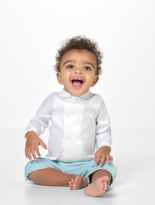 baby boys blue romper