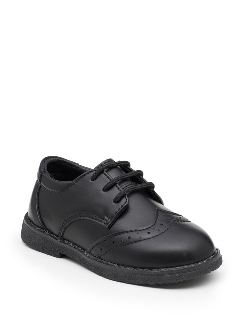 Infant boys black brogues