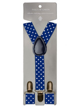 boys blue polka dot braces