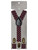 Boys polka dot braces burgundy