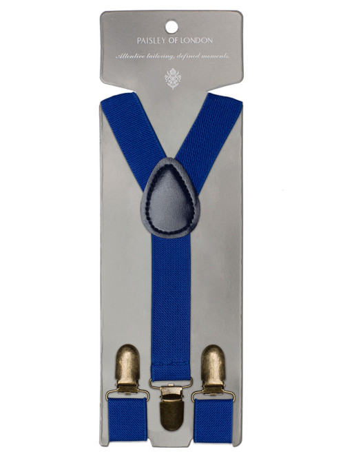 Boys royal blue braces