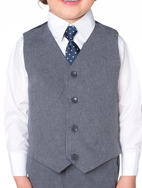 Boys grey waistcoat - Bertie