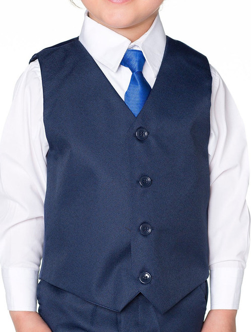 Boys mesh blue waistcoat - Bertie