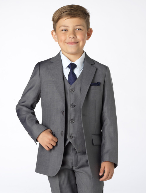 boys grey wedding suit