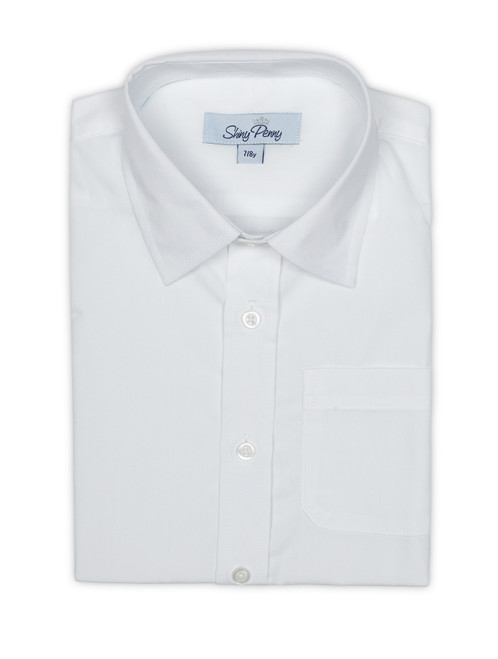 Boys plain shirt - White