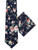 Boys navy tie and hanky set - Floral