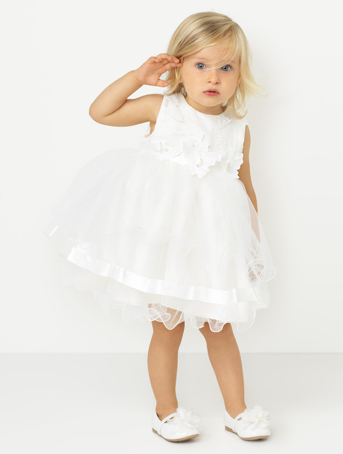 Baby girls ivory dress - Jasmine