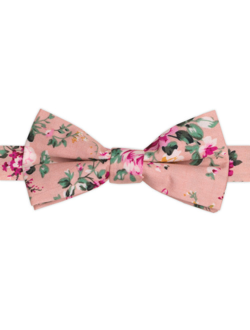 boys pink flower dickie bow