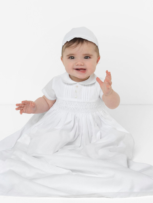 baby girls white gown