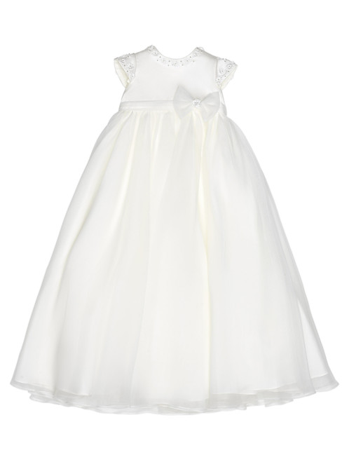 Sarah Louise girls ivory gown