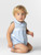 Sarah Louise Girls Blue Romper