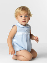 Sarah Louise Girls Blue Romper