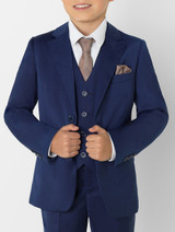 Boys blue suit jacket - Roco Modern Fit