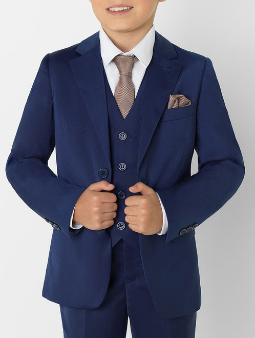Boys blue suit jacket - Roco Modern Fit