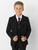 Boys black roco communion suit