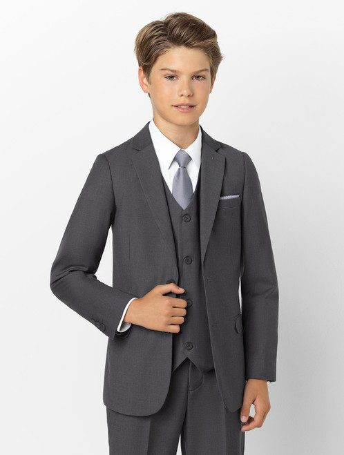 boys grey communion suit