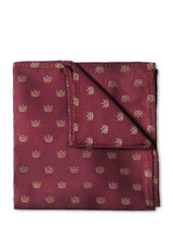Boys royal burgundy crown hanky