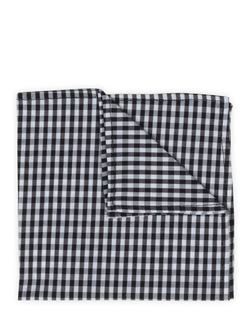 boys black gingham hanky