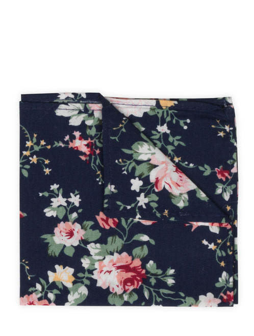 boys navy floral hanky
