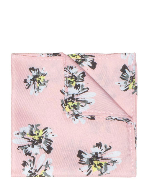 boys pink floral hanky
