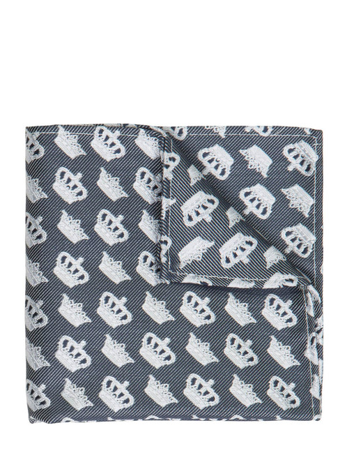 boys navy crown hanky