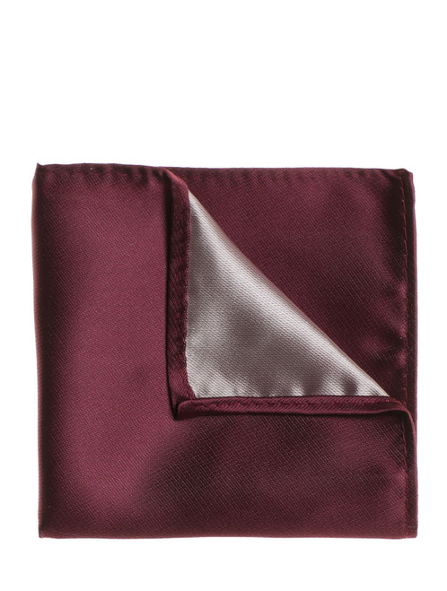 Burgundy pocket square