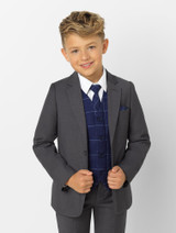 Paisley of London Boys Grey & Navy Suit