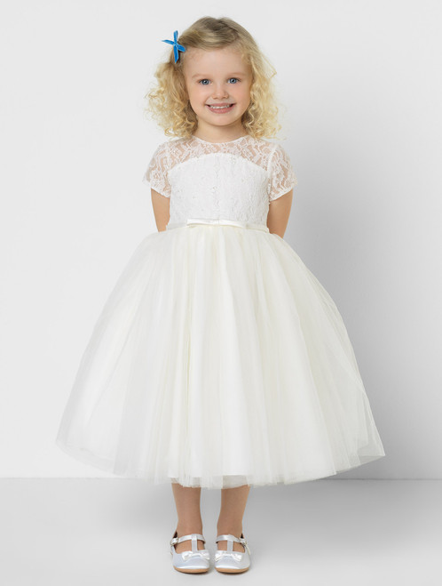 Girls Sarah Louise ivory dress