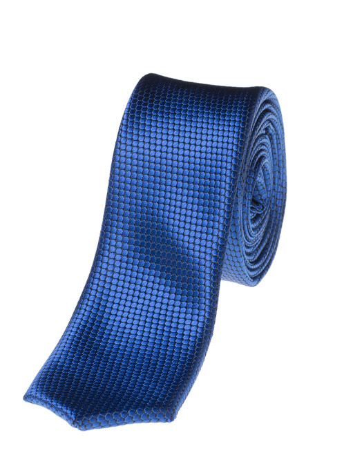 Blue skinny tie