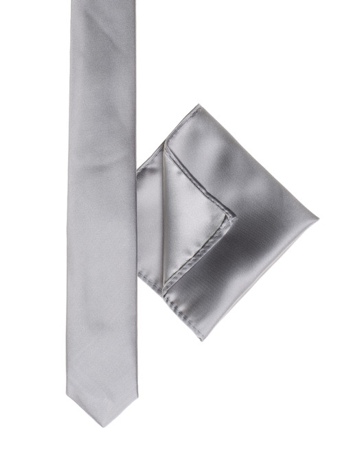 boys silver suit hanky