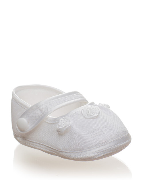 Baby Girls White Christening Shoes