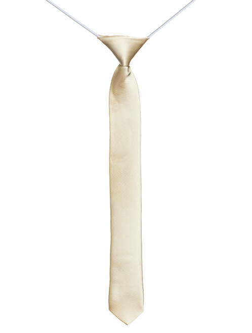 Boys ivory skinny tie
