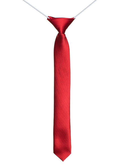 Boys red skinny tie